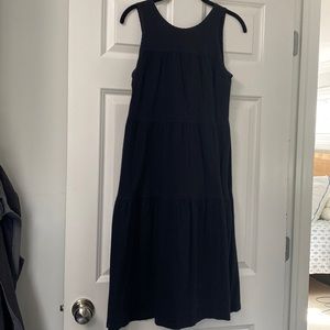 Everlane size S black The Weekend Tiered Dress